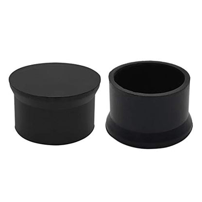 Flyshop Furniture Chair Leg Caps Round Black 4PCS 50mm 2" - style: Inner Diameter-50mm