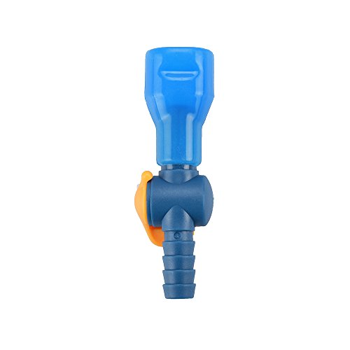 J.CARP ON-Off Switch Bite Valve Tube Nozzle Replacement for Hydration Pack Bladder - color: Blue, Stright