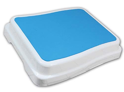 Ideaworks Slip Resistant 4" Bath Step, Stackable Platform for Bathtub