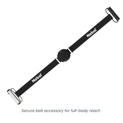 Nobol MyoSphere® Vibration Massage Ball & MyoBelt Kit, Portable Muscle Recovery Tool with Bluetooth Belt Remote Deep Tissue Vibration Rechargeable Massager - Space Black - color: Space Black