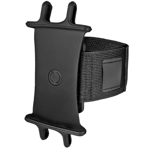 BoxWave Holster Compatible with Samsung Galaxy Z Flip 6 - ActiveStretch Sport Armband, Adjustable Armband for Workout and Running - Jet Black