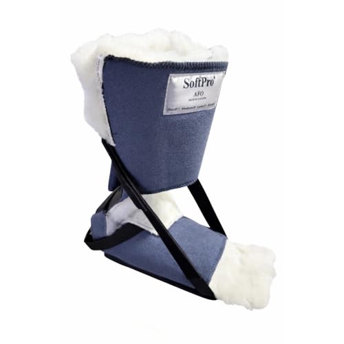 Brace Direct SoftPro Gait Trainer AFO - Ankle Foot Orthosis Brace - L4396 - size: L, style: Fleece