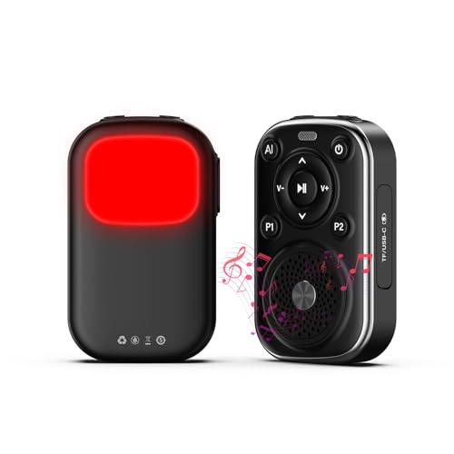 Portable Bluetooth Speaker, Anti-loss Bluetooth Speaker with Personal Safety Alarm, App Notifications, 15H Playtime, Colorful RGB Lights, Mini Wireless Speaker for Home, Outdoors, Travel, Gift Ideas