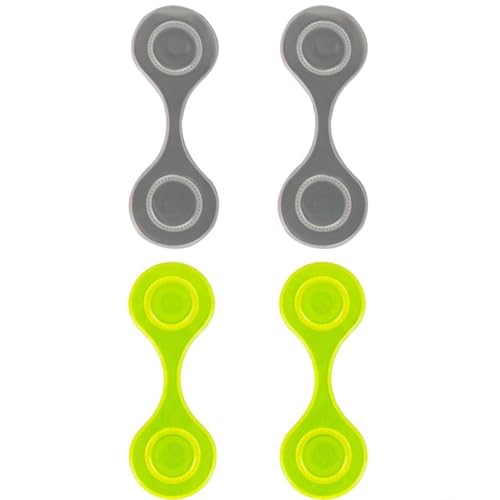 Magnetic Reflective Clip Compatible with Night Running Walking Accessories Fluorescent Yellow and Silver Lightweight Safety Gear for Jackets Bags and Hats