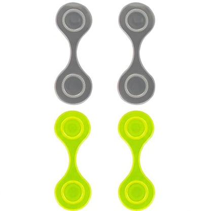 Magnetic Reflective Clip Compatible with Night Running Walking Accessories Fluorescent Yellow and Silver Lightweight Safety Gear for Jackets Bags and Hats