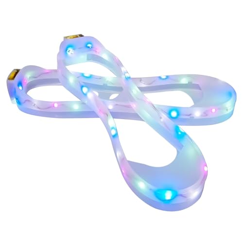 Men Women Kid Luminous Shoe Covers LED Shoe Lights Party Light Up Sneaker Accessories for Night Running Walking Festival - color: Vibration Version, size: Men 3-3.5 / Women 4.5-5 / 2-3 Big Kid