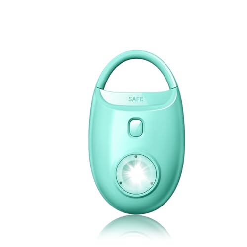 Safe Sound Personal Alarm, 130DB Personal Security Keychain with LED Strobe Light, Emergency Safety Device for Women, Men, Children, Students - color: Green