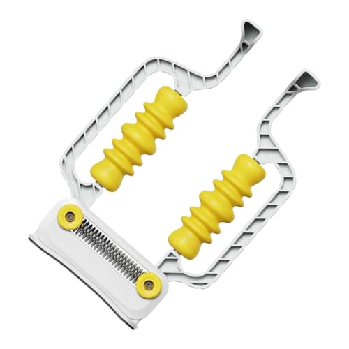 Roller Massager Adjustable Relax Non-Slip Tool with Spring Base - color: White