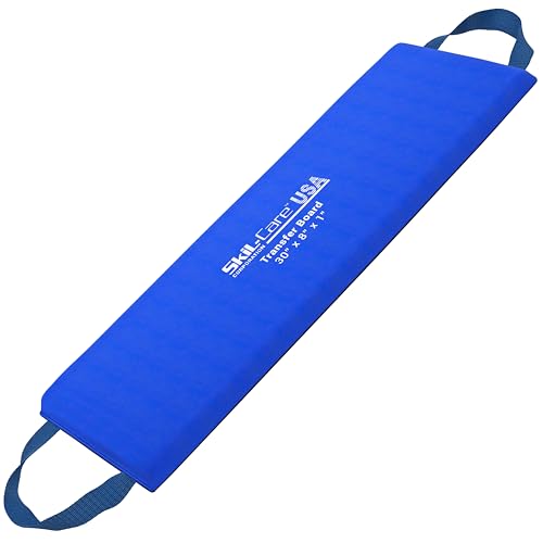 Skil-Care Transfer Board, Padded, 2 Reinforced Handles, 450 lb, 30 x 8 in