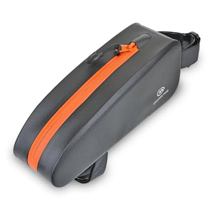 Orange Mud Waterproof Bike Top Tube Bag, Welded, TPU, Black - style: Top Tube Bag