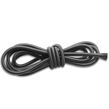 Baiann 1/4 Inch Elastic Bungee Cord Shock Marine Grade Black 30FT Bungee Kayak Stretch String Rope for DIY Projects- UV and Weather Resistant Elastic Cord, Long-Lasting Stretch Round Elastic String - size: 1/4" x 30'
