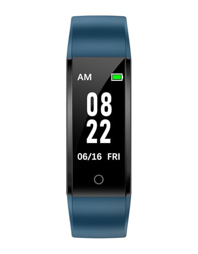 GRV Pedometer Watch No Bluetooth Steps Counter Simple Fitness Tracker - color: Blue