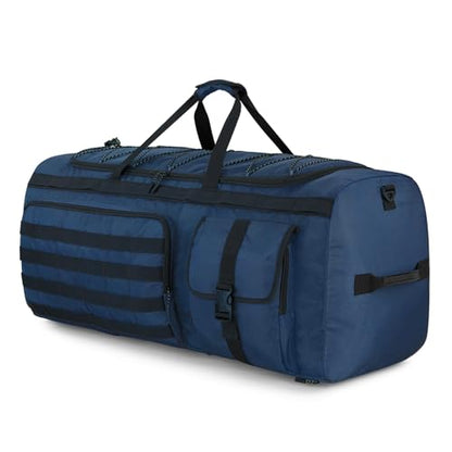 Gonex 90L Large Duffel Bag, Convertible Travel Sports Duffle - color: Dark Blue, size: 90L