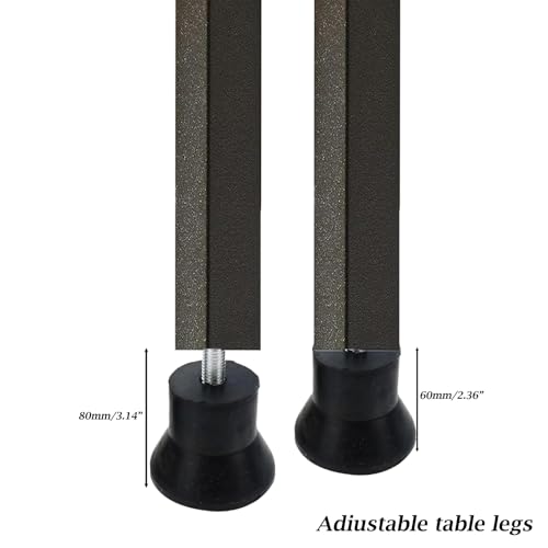 4 Pcs 2-3/8 Inch Height Rubber Furniture Legs Heavy-Duty Anti-Slip Rising Feet Replacement for Sofa Table Chair Cabinet with M12 x 20mm Screw - size: 2-3/8in-Height /M12 Bolt