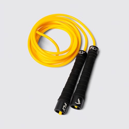 FLY Ultra Speed Skipping Rope — Premium 10ft Adjustable - color: Yellow