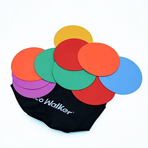 6inch Non-Skid Flat Cone Spot Markers for Sports Speed Agility Training - style: Without hole