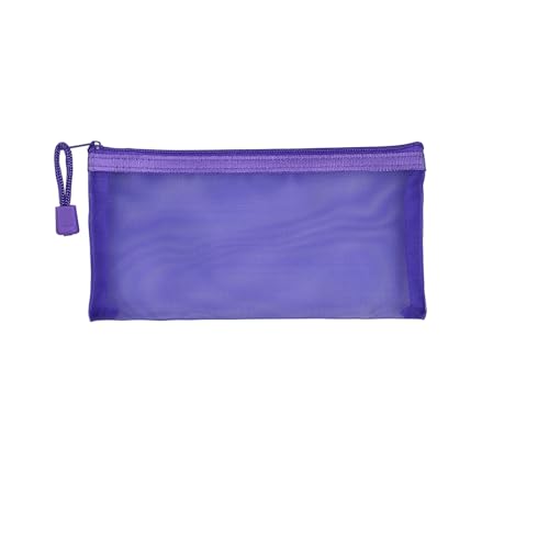 1-Piece Mesh Pouch, Zipper Small Nylon Travel, Mini Zipper Pouch, Mesh Makeup Bag for Daily, Purse Organizer Insert, to Keep Small Ltems, Home Organizing,Purple, 3.93 x 7.87 inch - color: Purple, size: 3.93 x 7.87 inch