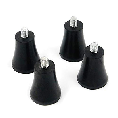 4Pcs 2-inch Height Rubber Furniture Legs Feet Pads Anti-Slip Risers Replacement for Furniture Chair Table Sofa (M8x12mm Bolt), Not Include Four-Claw Nuts - size: 2in-Height /M8 Bolt