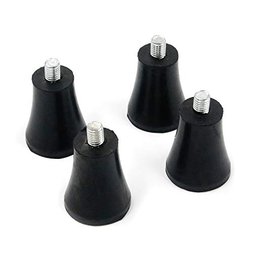 4Pcs 2-inch Height Rubber Furniture Legs Feet Pads Anti-Slip Risers Replacement for Furniture Chair Table Sofa (M8x12mm Bolt), Not Include Four-Claw Nuts - size: 2in-Height /M8 Bolt
