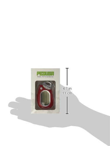 Pedusa PE-771 Tri-Axis Multi-Function Pocket Pedometer (Red with Holster/Belt Clip)