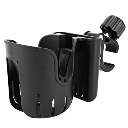 2-in-1 Universal Stroller Cup Holder with Phone Holder for Walker,Fits Most Cup