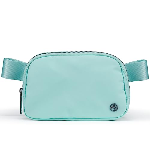 Pander Crossbody Belt Bag for Women and Men, Travel and Everyday Use - color: Pale Turquoise