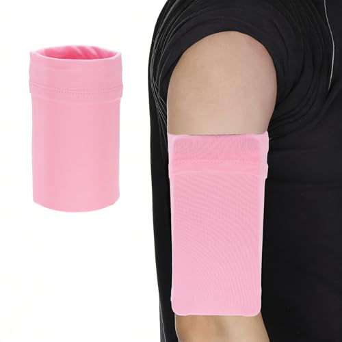 Cell Phone Armband Sleeve, Universal Sports Arm Band Sleeves Stretches to Fit All Phones Holder Pink - Fitting for (Fitness ExerciseWorkout/Hiking/Jogging/Gym) - color: Pink