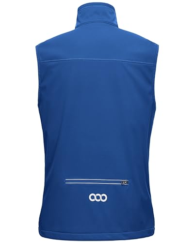 33,000ft Men's Windproof Lightweight Golf Vest Outerwear Sleeveless Jacket - color: Azure, size: 3X-Large