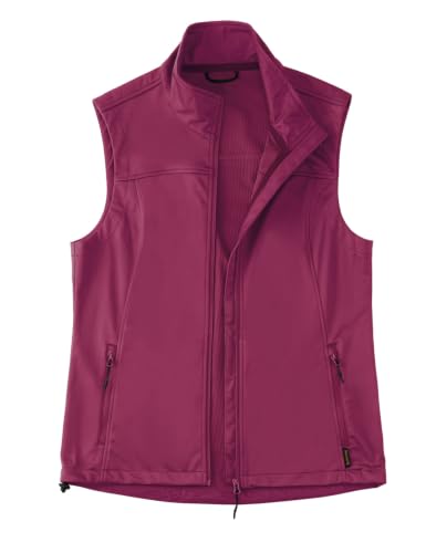 baleaf Women's Lightweight Running Vest Sleeveless Softshell Jacket - color: Rouge, size: Large