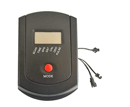 Digital Exercise Bike Monitor Console, LCD Display with Speedometer and Heart Rate Tracking, JST Connector