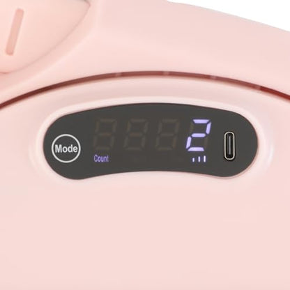 Waist Twister Machine Exercise, Ab Twister Board with Elastic Tension Ropes, LCD Tracks Workout Data, 220.46lbs Load, for Weight Loss, Slimming, Home, Yoga Studio, Gym - color: Pink