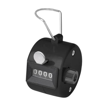 GOGO Handheld Tally Counter Plastic 4 Digit Palm Clicker - color: Black
