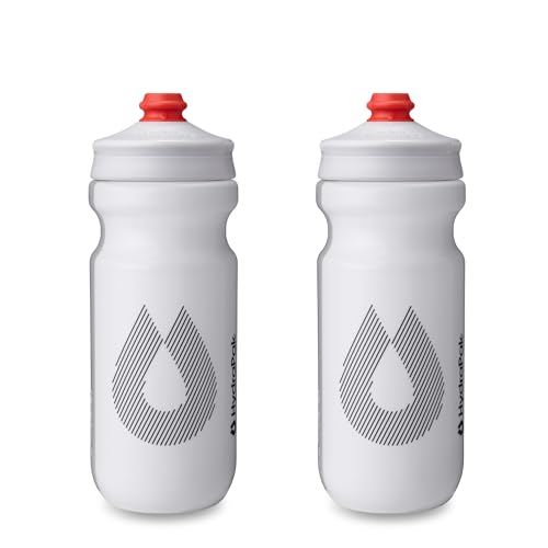 HydraPak Breakaway Surge Lightweight Bike Water Bottle (20oz, White) - color: White, size: 20oz/600ml