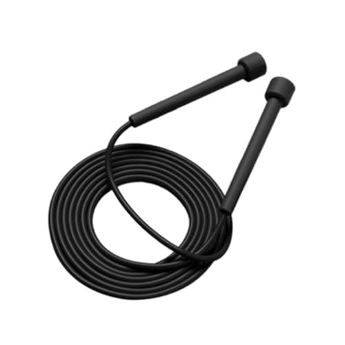 Adjustable Jump Rope for Fitness and Exercise – Skipping Rope for Cardio, Boxing, and Weight Loss – Speed Rope perfect for Men & Women - color: Black