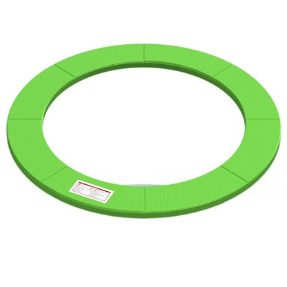 LANGXUN Universal Trampoline Repalcement Safety Pad, 8ft 10ft 12ft 14ft 15ft 16ft Waterproof Surround Spring Foam Cover for Round Frame - color: Green, size: 12ft
