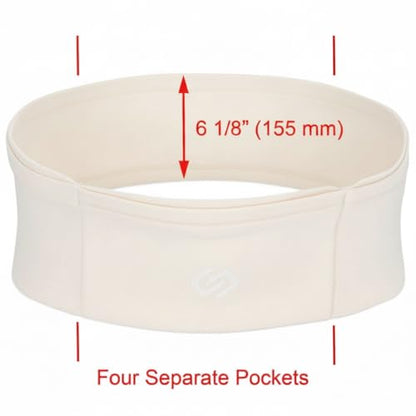 Sporteer VersaMax Running Belt, Anti-Theft Travel Money Band, Neutral, M - color: Neutral, size: Medium