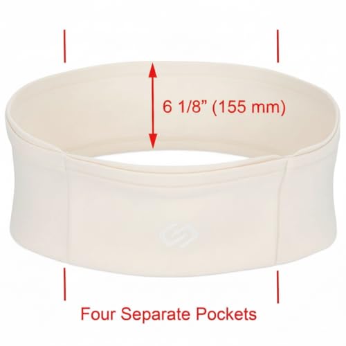 Sporteer VersaMax Running Belt, Anti-Theft Travel Money Band, Neutral, M - color: Neutral, size: Medium