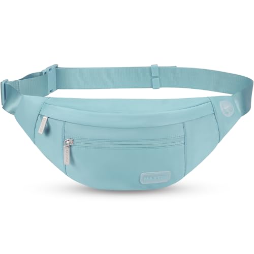 Large Dusty Blue Fanny Pack for Women Crossbody Bag Travel Essential - color: Dusty Blue