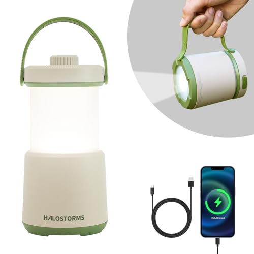 Rechargeable Camping Lantern, 230h Runtime Camping Light with 5Modes