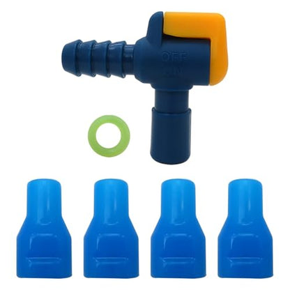 Professional Bite Valve Replacement 90 Degree Silicone Mouthpiece Fit for Camelbak – Easy Installation with O-Ring Fit for Leak-Proof Hydration Bladders - Pack of 4
