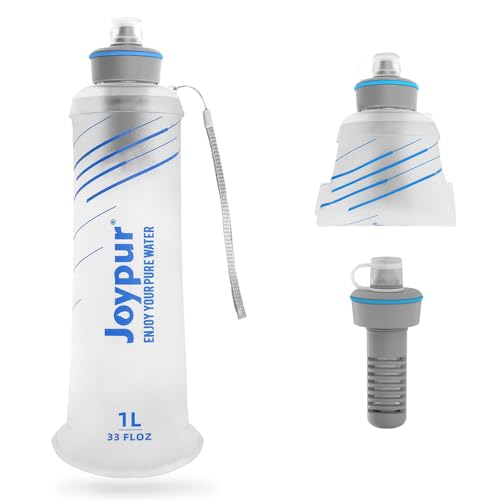 Collapsible Water Filter Bottle with 0.01 Micron Filtration - color: White, size: 32 Ounces