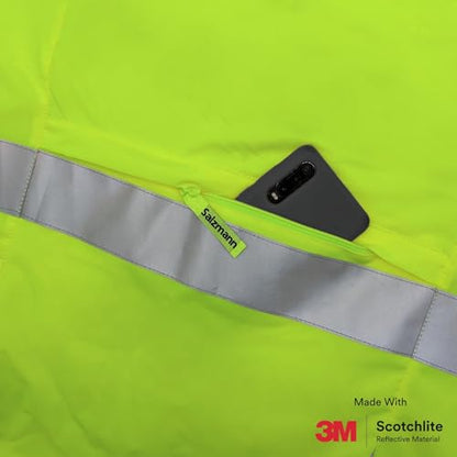 Salzmann Reflective Running Vest | Lightweight, Breathable Hi Vis Vest - size: Large