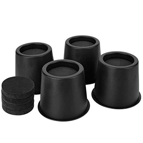 BTSD-home Round Bed Risers 4 Inch - color: 4 Inch, size: 4 Pack