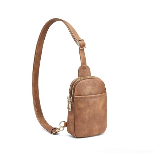 Crossbody Sling Bags & Fanny Packs - Women's Belt Bag Gifts - color: 1-light Brown