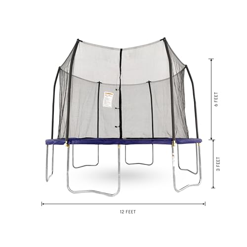 Skywalker Trampolines 12-Feet Round Trampoline and Enclosure with Spring Pad