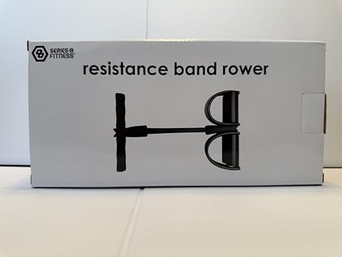 Resistance Band Rower, 2 Pedal Foot Pedals for Secure Usage, Home Workout Equipment