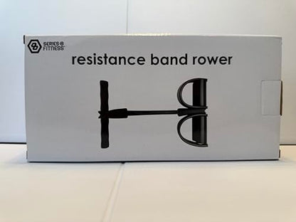 Resistance Band Rower, 2 Pedal Foot Pedals for Secure Usage, Home Workout Equipment