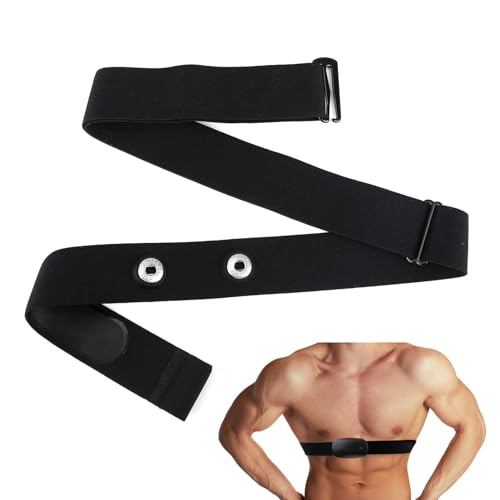 Heart Rate Monitor Chest Band for Polar H10 H9 H7, Adjustable Waterproof Replacement Chest Strap Compatible with Polar Garmin - style: Black