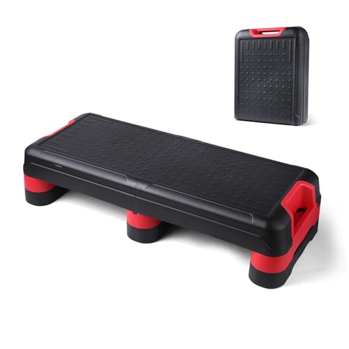33.5" Foldable Aerobic Step Platform for Home Workout, 3 Heights