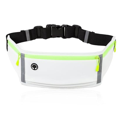 Running Belt Slim Fanny Pack Jogging Pouch Phone Holder Waist Pack - White - color: C White